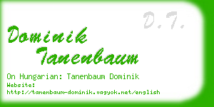 dominik tanenbaum business card